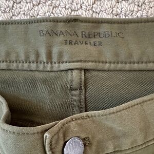 Banana Republic Olive Green Traveler Pants